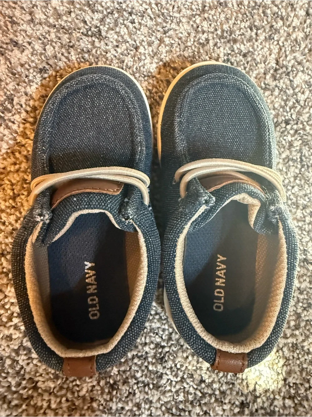 Old Navy Toddler Navy and Brown Casual Sneakers
